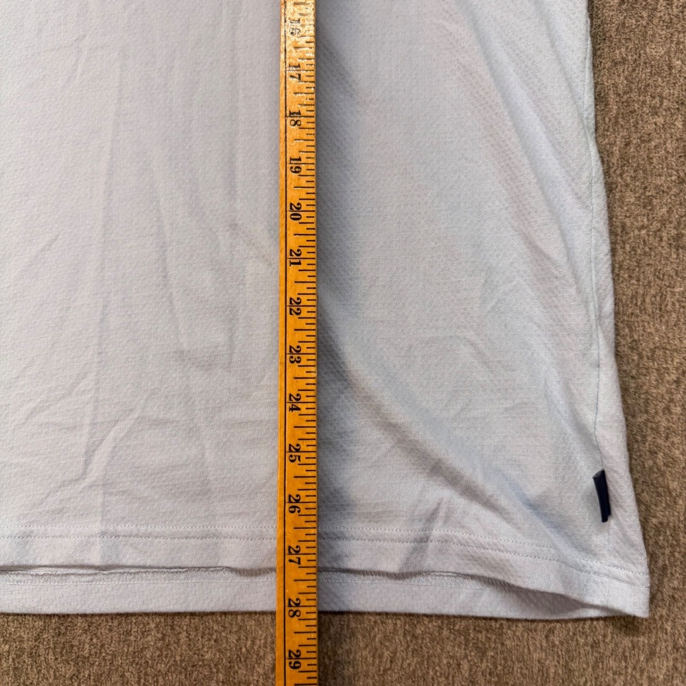 Scotch & Soda Mens XL Light Blue Textured Short Sleeve Polo Shirt 1963563 - Picture 6 of 7